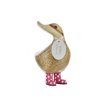 Load image into Gallery viewer, DCUK Natural Welly Ducky - Spots
