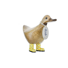 Load image into Gallery viewer, DCUK Natural Welly Ducky - Spots
