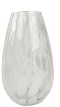 Load image into Gallery viewer, Vase - Speckle Glass White 34cm
