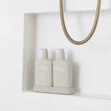 Load image into Gallery viewer, al.ive Body : Wash &amp; Lotion Duo + Tray - Sea Cotton &amp; Coconut
