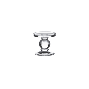 Clear Glass Candleholder - 9.5cm