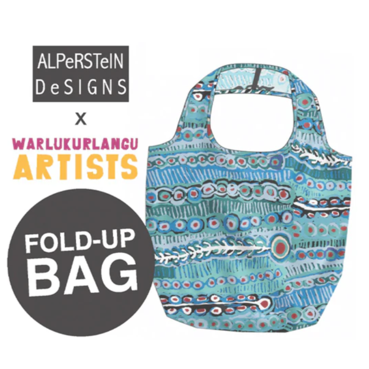 Fold Up Bag - Blue Murdie