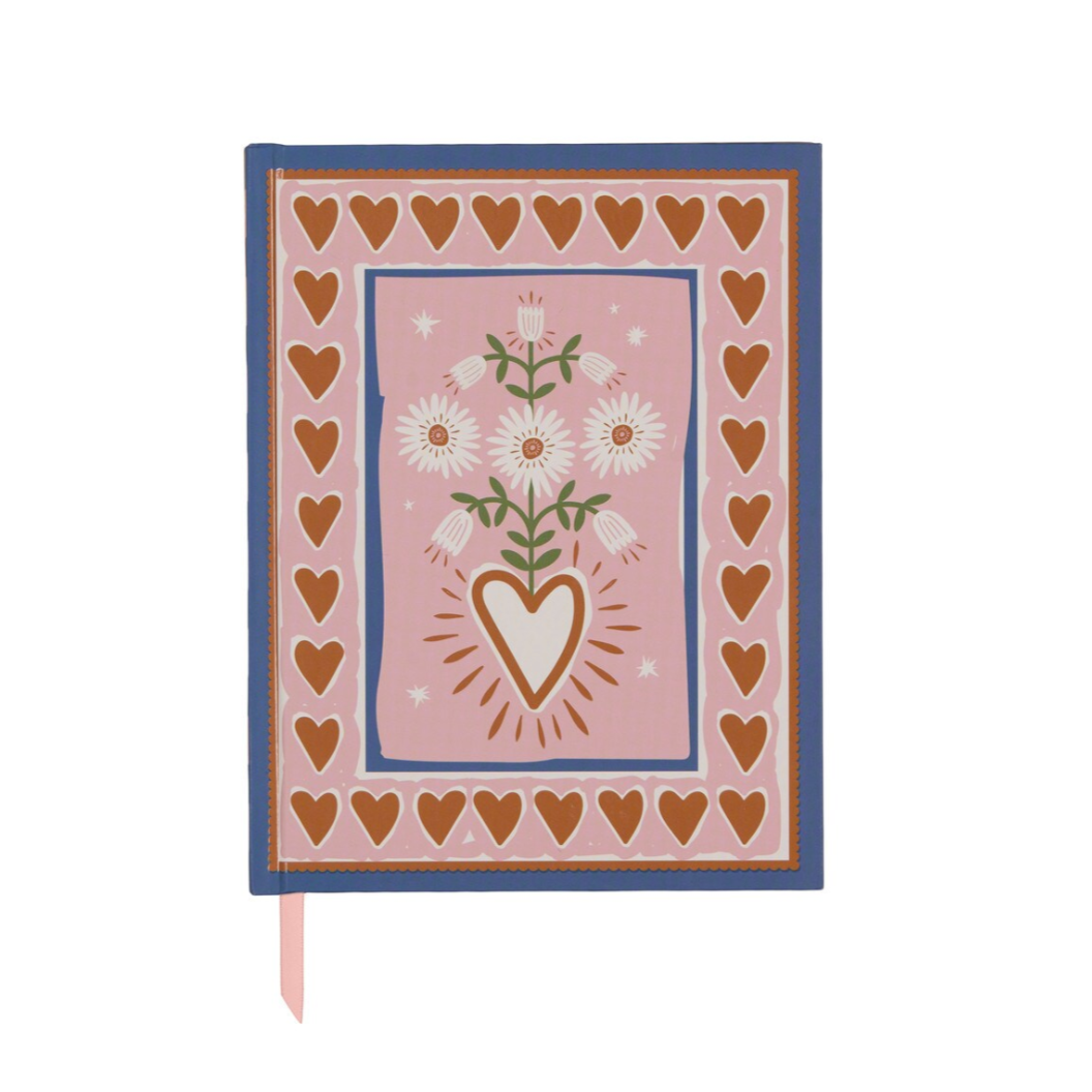 Designworks Collective Lined Journal - Hearts