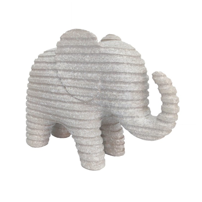 Fawn Resin Elephant