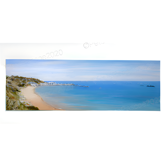Pete Pascoe Print 72 - Halfmoon Yachts, Black Rock, Vic
