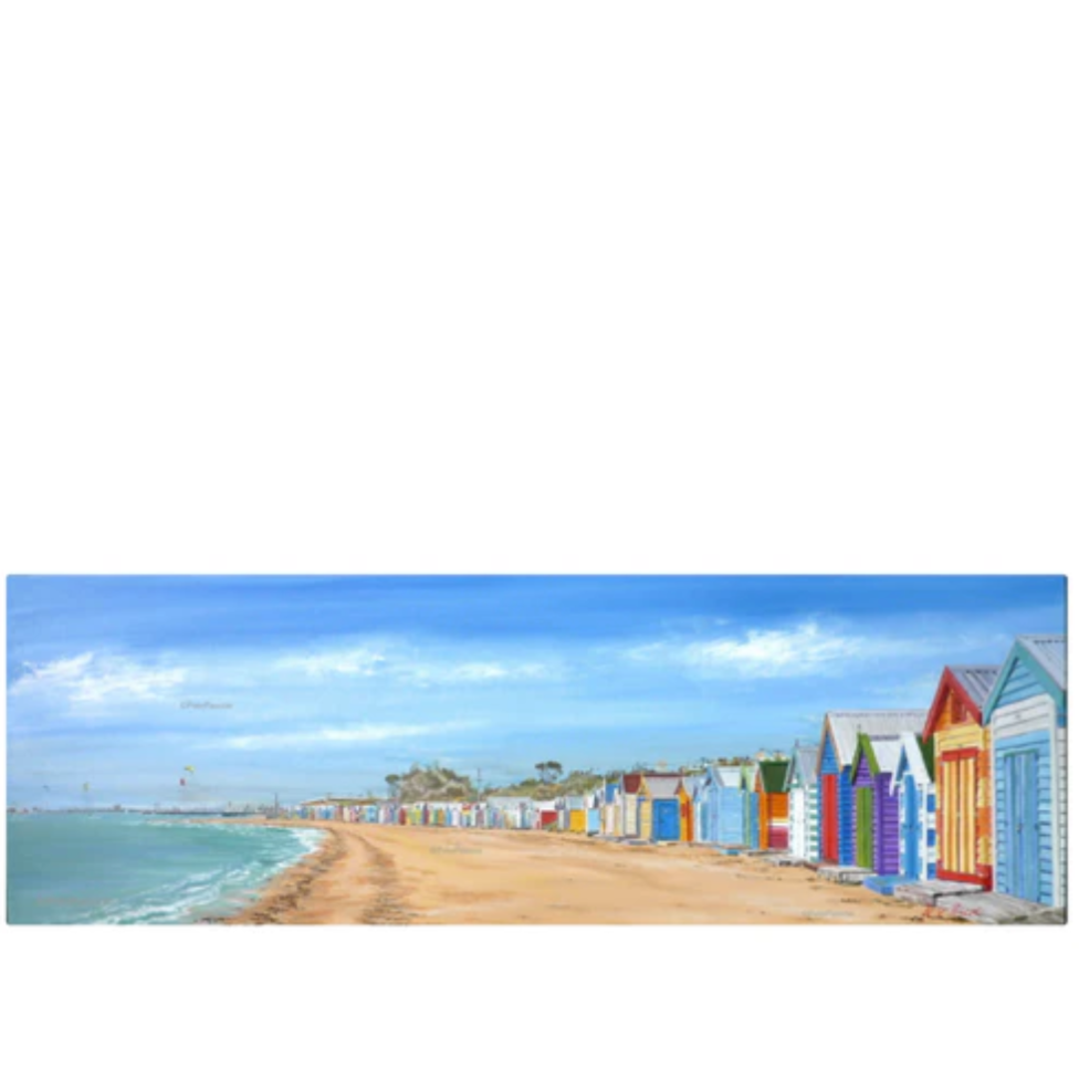 Pete Pascoe Print 52 - Dendy Beach Boxes, Brighton
