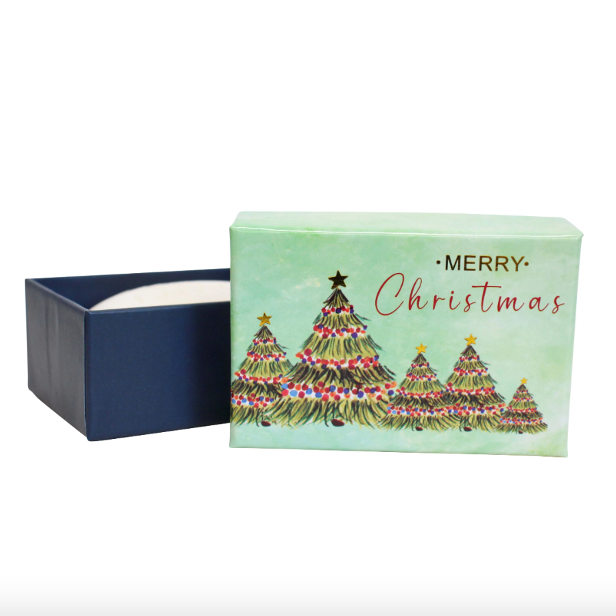 Boxed Soap - Green Christmas Trees