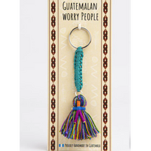 Load image into Gallery viewer, Keyring - Mayan Worry Bag Pompom
