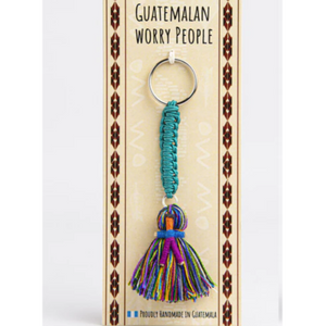 Keyring - Mayan Worry Bag Pompom