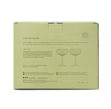 Load image into Gallery viewer, The Lou Coupe Glass Set of 2 - Olive
