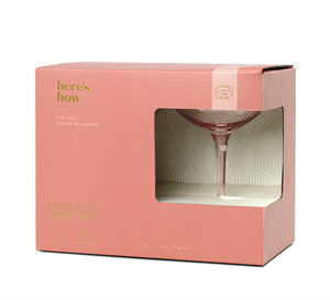 The Lou Coupe Glass Set of 2 - Lilac