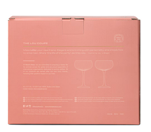The Lou Coupe Glass Set of 2 - Lilac