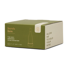 Load image into Gallery viewer, Wine Coaster- Green Stripe
