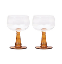 Load image into Gallery viewer, The Romy Wine Glass Set of 2 - Amber
