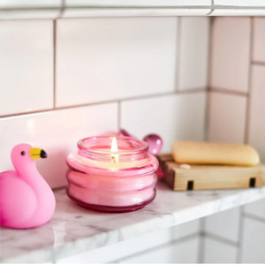 Paddywax Candle : Beam Glass Pink - Desert Peach