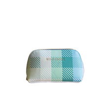 Load image into Gallery viewer, Cosmetic Bag - Blue Green Check
