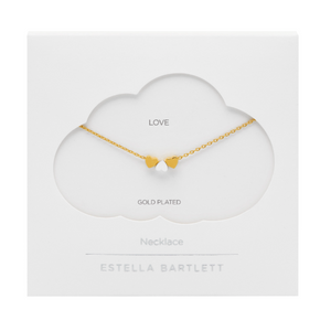 Estella Bartlett Necklace - Multi Heart - Gold Plated