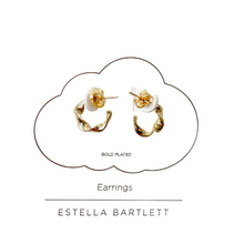 Load image into Gallery viewer, Estella Bartlett Earrings - Twist Hoops Gold Plated
