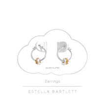Load image into Gallery viewer, Estella Bartlett Earrings - Multi Flower Hoops Silver Plated
