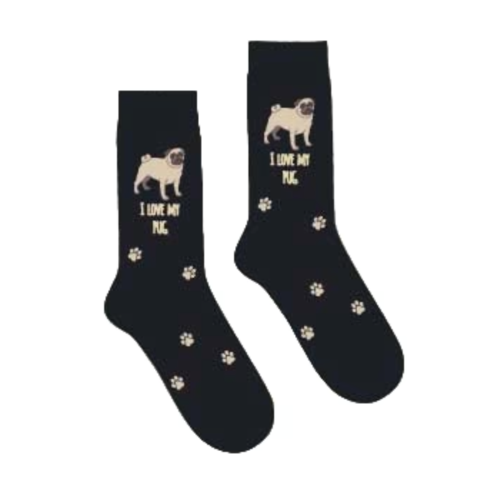 Heart & Sole Bamboo Socks - Pug