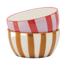Load image into Gallery viewer, The Bella Set of 2 Dipping Bowls - Lilac/Rust + Ochre
