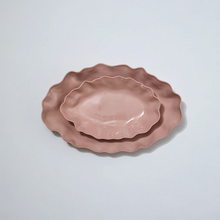 Load image into Gallery viewer, Ruffle Rectangle Platter (M) Icy Pink - Marmoset Found
