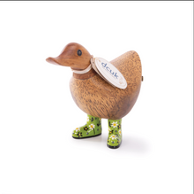 Load image into Gallery viewer, DCUK Natural Welly Ducky - Flowers
