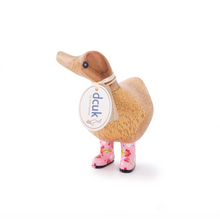 Load image into Gallery viewer, DCUK Natural Welly Ducky - Flowers
