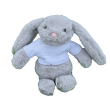 Load image into Gallery viewer, Ziggy Grey Rabbit with Jumper
