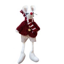Load image into Gallery viewer, Hanging Decoration - Felt Boy Mouse
