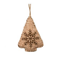 Load image into Gallery viewer, Hanging Decoration - Fabric Snowflake Tree
