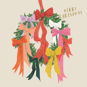 Charity Christmas Cards - RSPCA Wreath Of Ribbons