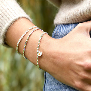 Estella Bartlett Bracelet - Wildflower Silver Plated