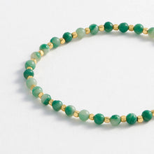 Load image into Gallery viewer, Estella Bartlett Bracelet - Green Quartz Gemstone Gold Plated

