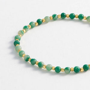 Estella Bartlett Bracelet - Green Quartz Gemstone Gold Plated