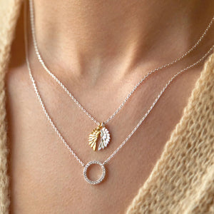 Estella Bartlett Necklace - Wings Silver Plated