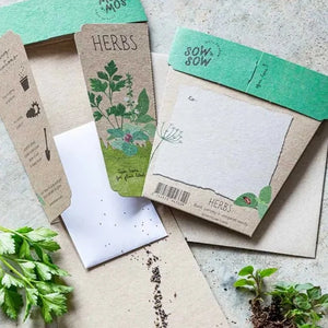 Sow 'n Sow Seed Greeting Card - Garden Herbs