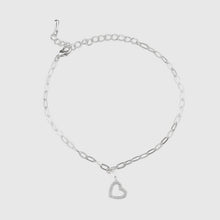 Load image into Gallery viewer, Bracelet - Crystal Heart Silver

