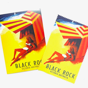 Cloth Card - Black Rock