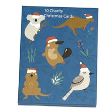 Load image into Gallery viewer, Charity Christmas Cards Pack 10 RFDS - Australian Animals
