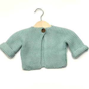 Knitted Baby Cardigan - Baby Blue
