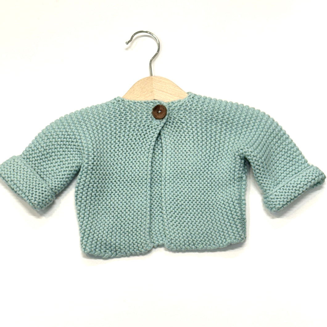 Knitted Baby Cardigan - Baby Blue