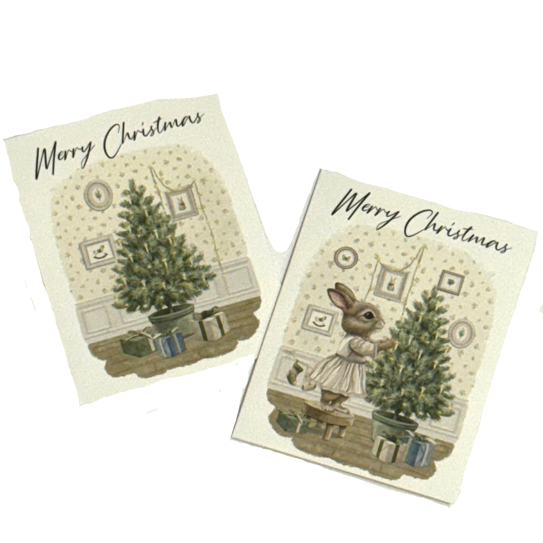 Charity Christmas Cards Pack 10 RFDS - Bunny