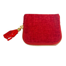 Load image into Gallery viewer, Travel Jewellery Purse - Red
