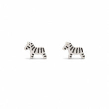 Load image into Gallery viewer, Earring - Zebra Studs
