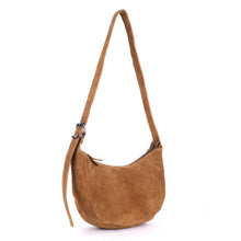 Load image into Gallery viewer, Tulip Moon Suede Bag - Caramel
