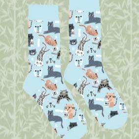 Heart & Sole Bamboo Socks - Cats