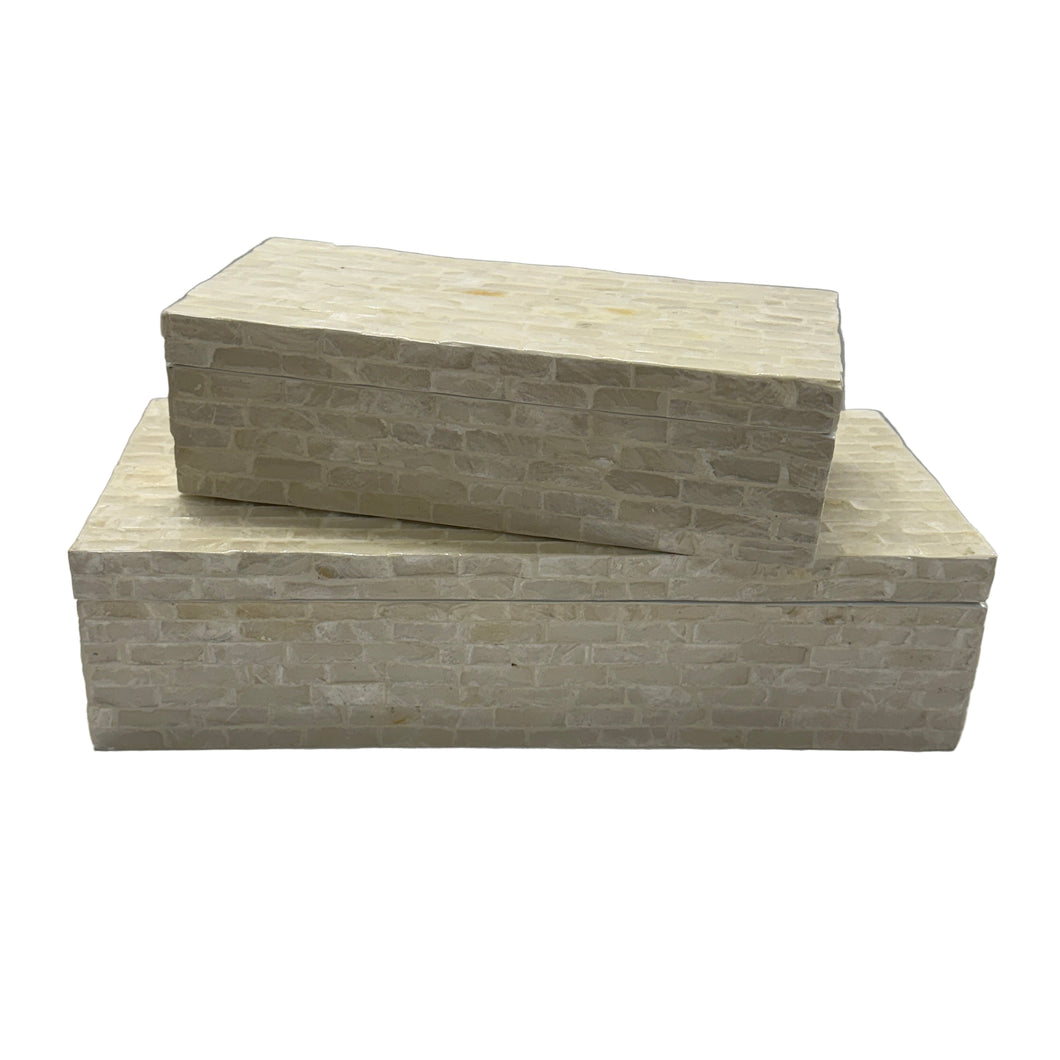Capiz Jewellery Box - Matchstix Small
