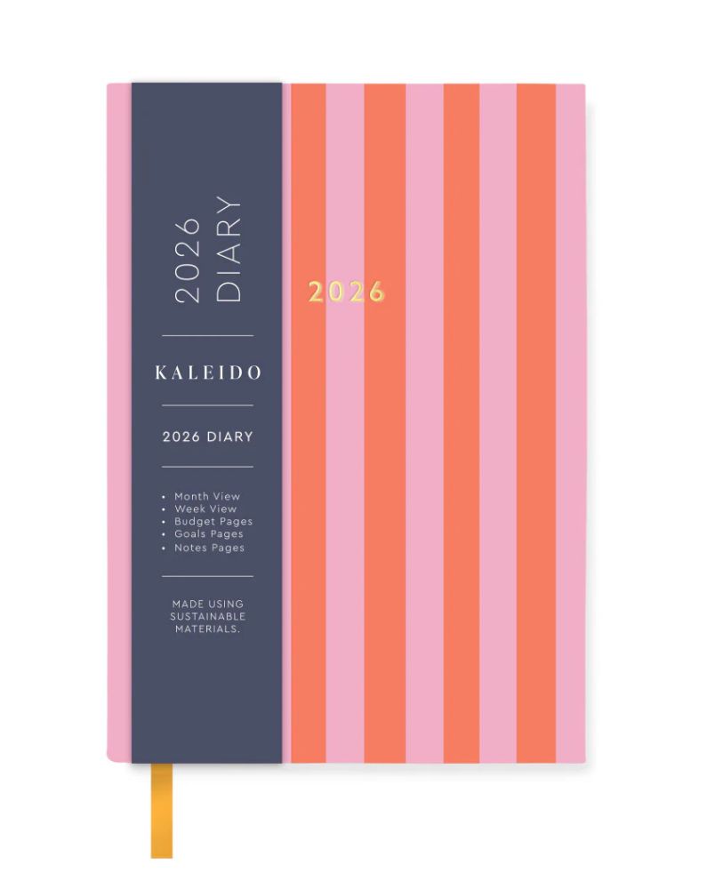 Kaleido 2026 Diary - A6 Candy Stripe