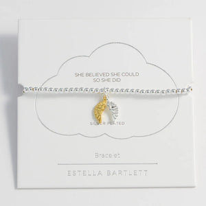 Estella Bartlett Bracelet - Wings Silver Plated